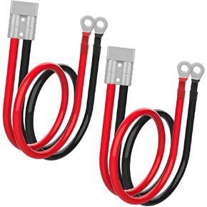 IZTOSS 2PCS 50A Anderson Connector Plug with 100cm(39.37 inch) 8AWG O-Ring Cable Battery Quick Connector Forklift Plug Wire Trailer Power Storage Power Harness Power Forklift Charging Connector