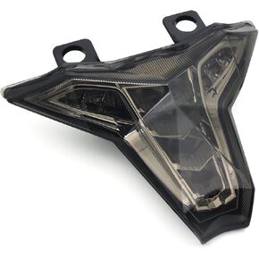 Motorcycle Tail Light - LED Integrated Brake Stop Turn Signal Blinker Smoked Compatible with ZX10R ZX-10R ZX10RR ZX-10RR 2016-2024 | ZX6R 2018-2024 | Z1000 2014-2024