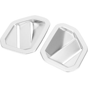 1 Set Dashboard Side Air Vent AC Outlet Cover Trim for Toyota Tundra 2022-2024 Dash Air Vent Cover Trims ABS Matte Silver Tone