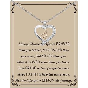 FUSTMW Dance Necklace Dancer Gifts Ballerina Jewelry Dance Team Inspiration Gifts Dancer Lovers Gifts for Dancers Friends (dance necklace)