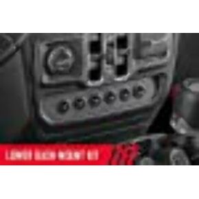 Rough Country 6 Gang Lower Dash Switch Panel & Relay System - MLC-6 Light & Accessory Controller for Jeep Wrangler JL/Gladiator JT (2018-2024)