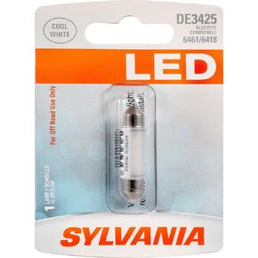 SYLVANIA - DE3425 36mm Festoon LED White Mini Bulb - Bright LED Bulb, Ideal for Interior Lighting - Dome, Trunk, Cargo and License Plate (Contains 1 Bulb)