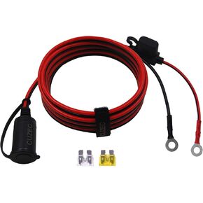 CUZEC 14AWG 5.3ft / 1.6m Adapter Plug Socket with Eyelet Terminal