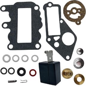 Carb Float Carburetor Kit for Johnson Evinrude Outboard 9.5 382048 BRP/OMC Replace 379154 765630 1964-1973