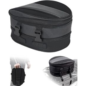 JFG RACING Motorcycle Tail Bag,11.5L Dual Use Motorcycle Seat Helmet Bag Backpack Universal for Motorcycle Motorbike Street Dirt Bike Accessories