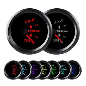 WATERWICH 52mm Right Balance Meter (7 Colors) 0-190 Resistance Signal for All Vehicles Ship Boat Yacht