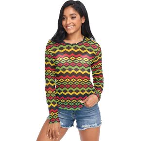 Embroidery and Rhinestones Small Red Butterfly Women Mesh See Through Top, Long Sleeve Shirt, Sheer Blouse, Crop Tops
