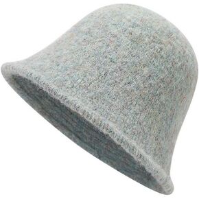 Unisex Solid Color Bucket Hat Vintage Fashion Winter Warm Fall Stylish Caps for Women Wen