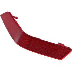 Motoforti Bumper Reflector,Rear Left Light Reflector Cover Bumper,for Nissan Rogue 2016-2020, Plastic,No.265656FV0B,Red