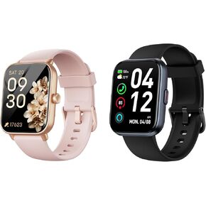 aeac Smart Watches for Men Women, Smart Watches Alexa Built-in Fitness Watch Bluetooth Call (Make/Answer), Heart Rate/SpO2/Sleep MonitorIP68 Waterproof Smartwatch for iOS Android