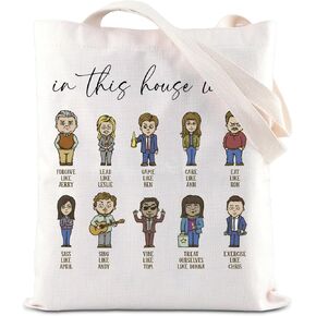 ENSIANTH Recreation TV Show Inspired Handbag Parks House Rules Tote Bag In This House TV Show Merch Pawnee National Park Gift