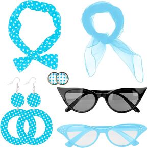 1950s Accessories,50s Outfit for Women,50s Halloween Costumes for Women,Cat Eye Glasses,Hippie Accessories