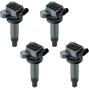 BDFHYK Ignition Coil Pack UF247 and Iridium Spark Plugs 4503 Compatible with Chevy Prizm Pontiac Vibe Toyota Celica Corolla MR2 Spyder Matrix 1.8L L4, Sets of 4