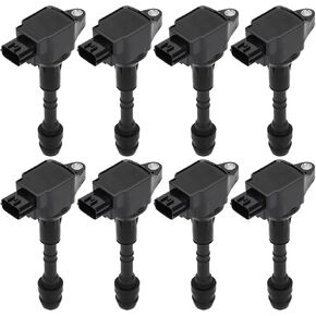 DRIVESTAR UF551 Ignition Coil Pack 2007-2010 for Infiniti QX56, 2007-2015 for Nissan Armada, 2012-2015 for Nissan NV2500/NV3500, 2008-2012 for Nissan Pathfinder, set of 8, Replace# C1672
