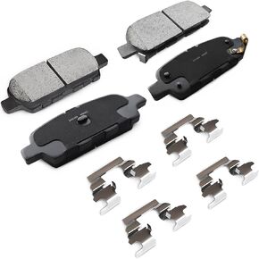 مجموعة وسادات الفرامل الخلفية من MILLISEC متوافقة مع وسادات فرامل السيارة Infiniti EX35/FX35، RENAULT Koleos، SUZUKI Grand Vitara وNissan 350Z/370Z، استبدال OEM # BC905