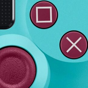 Play+ Blue Wireless Controller Compatible with PS4/Slim/Pro with Double Vibration/6-Axis Motion Sensor/Audio Function. [ Color May Vary ]