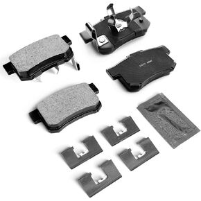 MILLISEC Rear Brake Pads Set Compatible with 2010-2017 Acura RDX, Honda Accord Crosstour and CR-V Car Brake Pads OEM Replaces# BC1086
