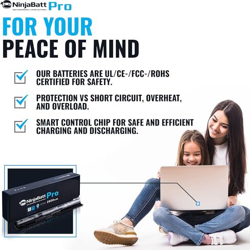 بطارية NinjaBatt لجهاز Acer AS10D31 AS10D81 AS10D51 AS10D41 AS10D61 AS10D73 AS10D75 5750 AS10D71 5742 AS10D56 E1-531 5250 E1-571 5733 7741 5733 5735 5755 - أداء عالي [6 خلايا/48 وات] ح] in Saudi Arabia