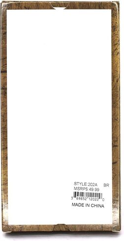 West Star Men Western Wallet Long Bifold Checkbook Style Without Cow Hair Genuine Leather 207F Star Coffee in Kuwait