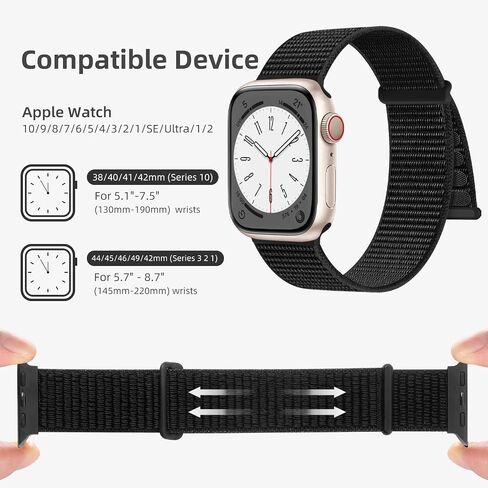 Maledan Band Compatible for Apple Watch Band 38/40/41/42/44/45/49 Men Women in Saudi Arabia