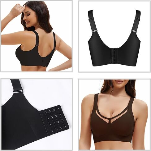 Supportive Push Up Bras for Women No Underwire Full Coverage Bralettes Seamless Everyday Bra with Lift and Support in Saudi Arabia