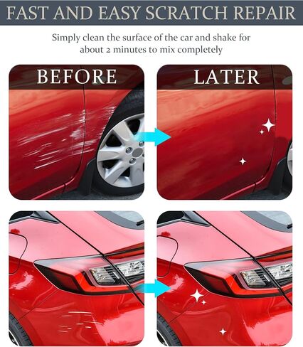 YAKEFLY Car Paint Scratch Repair,Car Accessories Touch Up Paint for Cars,Car Paint Scratch Repair,Touch Up Paint Pen,Car Touch Up Paint,Car Paint Repair,Car Paint Scratch Repair for Vehicles (Red) in Saudi Arabia