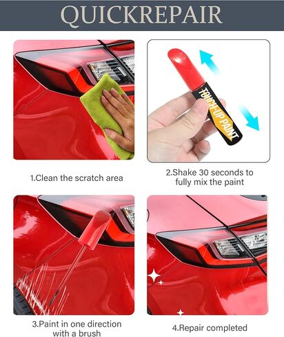 YAKEFLY Car Paint Scratch Repair,Car Accessories Touch Up Paint for Cars,Car Paint Scratch Repair,Touch Up Paint Pen,Car Touch Up Paint,Car Paint Repair,Car Paint Scratch Repair for Vehicles (Red) in Saudi Arabia