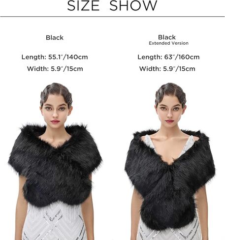 BABEYOND Women's Faux Fur Shawl Party Faux Fur Collar Fur Wraps for Winter Bridal Wedding - Faux Fur Purse Wristlet Clutch Purse Bags Soft Triangle Handbag in Kuwait