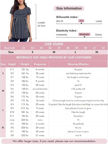 Jezero Women's Maternity Tops Plus Sizes Regular Short Sleeve Side Ruching Round Neck Shirt in Saudi Arabia