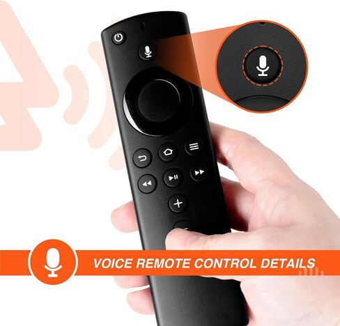 Replacement Voice Remote L5B83G Fit for Fire AMZ Smart TVs Stick Lite, Smart TVs Stick (Gen 2 and Later), Smart TVs Stick 4K, Smart TVs Cube(1st Gen and Later), Smart TVs(3rd Gen) in Saudi Arabia