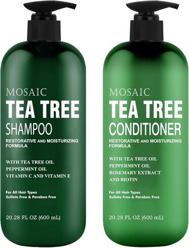 Peppermint Oil Shampoo and Conditioner Set for Hair Growth, For Thinning Hair and Hair Loss Treatments for Women & Men, Hair Thickening Products for Women & Men, Paraben & Sulfate Free Shampoo 20.2 FL Oz Each in Saudi Arabia