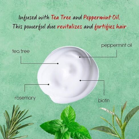 Peppermint Oil Shampoo and Conditioner Set for Hair Growth, For Thinning Hair and Hair Loss Treatments for Women & Men, Hair Thickening Products for Women & Men, Paraben & Sulfate Free Shampoo 20.2 FL Oz Each in Saudi Arabia