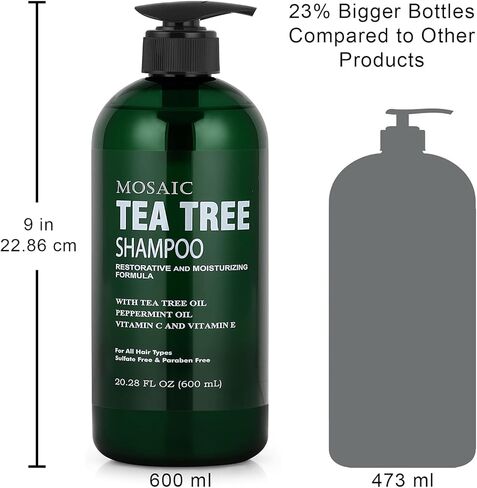 Peppermint Oil Shampoo and Conditioner Set for Hair Growth, For Thinning Hair and Hair Loss Treatments for Women & Men, Hair Thickening Products for Women & Men, Paraben & Sulfate Free Shampoo 20.2 FL Oz Each in Saudi Arabia