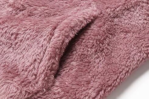 Women's Casual Warm Wool Top Fluffy Plush Womens Pullover with Large Pockets in Saudi Arabia