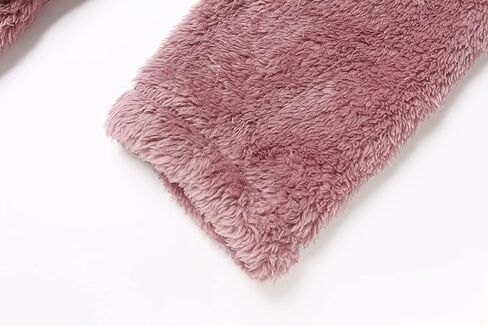 Women's Casual Warm Wool Top Fluffy Plush Womens Pullover with Large Pockets in Saudi Arabia