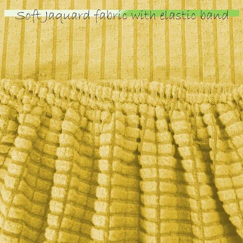 Saucer Chair Covers Stretch Round Moon Saucer Chair Cover Slipcovers Jacquard Foldable Saucer Chair Cover Cozy Chair Slipcovers Protector for Bedroom Yellow in Kuwait