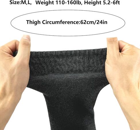 Bestjybt Women Plus Size Thigh High Socks Extra Long Over Knee Socks Warm Thick Leg Warmers Boot Stockings, Medium-Large in Saudi Arabia