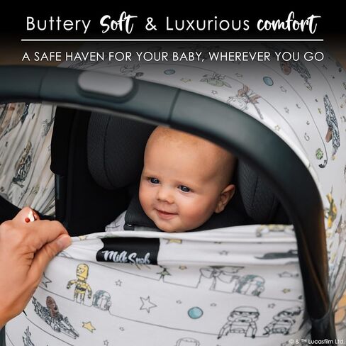 Milk Snob Star Wars Original 5-in-1 Cover - Nursing Cover for Breastfeeding - Baby Car Seat Cover, Carseat Canopy & Stroller - Essential All-in-One Cover - Gift for Mom, Baby (Endor Escape) in Kuwait
