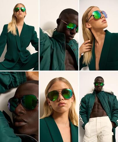 Blackburn Italian-Crafted, Oversized Aviators Sunglasses for Men Women, Trendy Sun Glasses Classic Shades UV400 Protection in Saudi Arabia