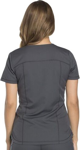 Dickies Dynamix Womens Tops, Athletic-Inspired V-Neck Scrub Top with Four-Way Stretch and Moisture Wicking DK730 in Kuwait