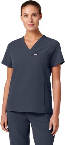 Jaanuu Magna Women's 3-Pocket Classic V-Neck Scrub Top in Saudi Arabia