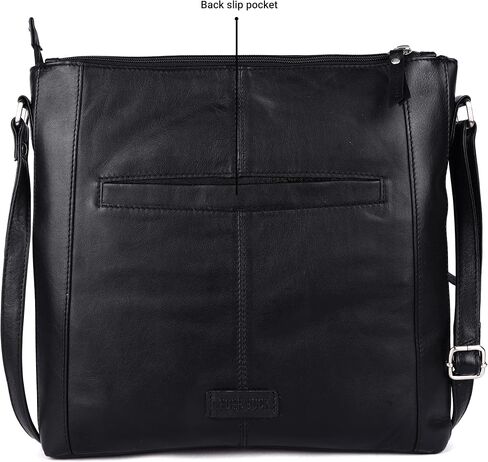 Grace Soft Napa Real Leather Large Cross body handbag-Double Zip Premium Sling Crossover Shoulder Bag for Women in Saudi Arabia