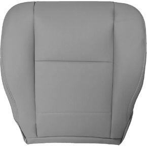 NLQR Driver or Passenger Side Bottom Replacement Seat Cover Microfiber Leather Gray Compatible with Toyota Sequoia Tundra 2000 2001 2002 2003 2004 2005 2006