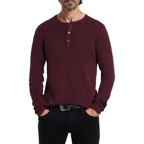 John Varvatos Men's Memphis Waffle Henley
