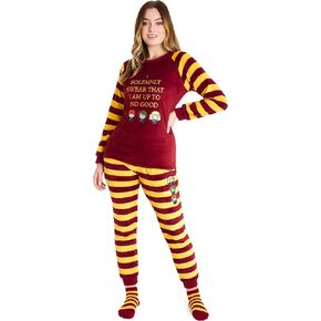 Harry Potter Womens Pyjamas, Fleece Loungewear Fluffy Socks Gift Set