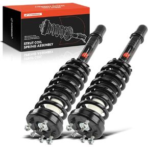 A-Premium Front Pair (2) Complete Strut & Coil Spring Assembly Compatible with Acura TSX 2004 2005 2006 2007 2008 L4 2.4L Sedan, Driver and Passenger Side