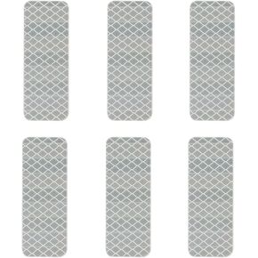 20 Pcs Motorcycle Reflective Warning Stickers Reflective Trim Side Marker Strips Waterproof PET for Helmet, Rectangular Red