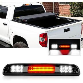 ضوء الفرامل الثالث LED، ضوء إيقاف عالي مناسب لسيارة Ford F250 F350 Super Duty (99-16)، لـ Explorer (01-05)، لـ Ford Ranger (93-11)، لـ Mazda (94-09) (غطاء من الكروم) عدسة الدخان)