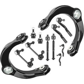 Front Upper Control Arms w/Ball Joints Suspension Kit for 2011-2015 Dodge Durango, 2014-2015 3.0L Jeep Grand Cherokee, 2012-2015 3.6L/5.7L Jeep Grand Cherokee 11 Jeep Grand Cherokee (12PCs)