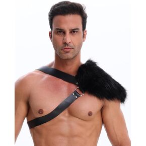 لا كاري فايكنغ جلد صناعي واحد بولدرون الكتف درع تسخير الرجال حراس القرون الوسطى المحارب زي LARP ملحق in Kuwait